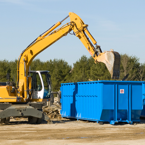 can i choose the location where the residential dumpster will be placed in Neenah WI